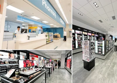 Nation-wide Store Rollouts, Across Canada – Shoppers Drug Mart reimage rollout across 84 stores within two years, delivering as-built documentation, refreshed fixture plans, and new signage. Standardized BIM Revit content ensured brand consistency while streamlining production and improving overall efficiency.